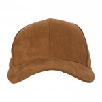 Gorra de 6 paneles poliéster con cierre de hebilla metálica 110 g/m2 color marrón segunda vista