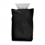 Raspador de hielo con guante protector y acolchado interior color negro segunda vista frontal
