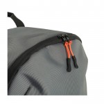 Mochila bicolor para portátil con detalles a color en cremallera 15'' color gris novena vista