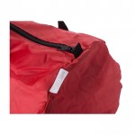 Bolsa deportiva de lona plegable con amplio compartimiento color rojo quinta vista