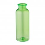 Botella de RPET con asa de goma y detalle de bambú 500ml color verde claro octava vista