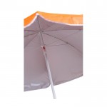Sombrilla de poliéster de color y borde blanco y revestimiento UV Ø150 color naranja segunda vista