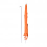 Sombrilla de poliéster de color y borde blanco y revestimiento UV Ø150 color naranja tercera vista