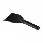 Raspador de hielo grande de plástico reciclado con mango color negro