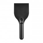 Raspador de hielo grande de plástico reciclado con mango color negro segunda vista frontal