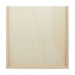 Rompecabezas de madera de haya con 14 piezas en caja deslizante color natural segunda vista frontal