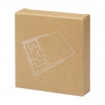 Rompecabezas de madera de haya con 14 piezas en caja deslizante color natural segunda vista con caja