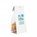 Bolsa de surtido de Jelly Beans con cartón personalizable 100g color transparente vista principal