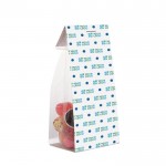 Bolsa de mix de gominolas con cartón personalizable 100g color transparente vista principal