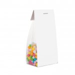 Bolsa de caramelos sabor fruta con cartón personalizable 100g color transparente segunda vista