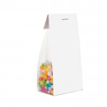 Bolsa de caramelos sabor fruta con cartón personalizable 100g color transparente segunda vista