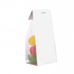 Bolsa de gominolas azucaradas con cartón personalizable 100g color transparente segunda vista