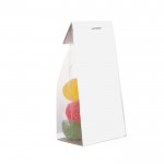 Bolsa de gominolas azucaradas con cartón personalizable 100g color transparente segunda vista