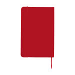 Libreta de calidad para ejecutivos color rojo vista trasera
