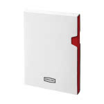 Libreta de calidad para ejecutivos color rojo con caja