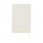 Libreta de calidad para ejecutivos color blanco vista trasera