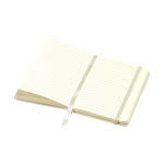 Libreta de calidad para ejecutivos color blanco tercera vista