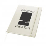 Libreta de calidad para ejecutivos color blanco con logo