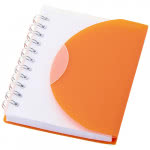 Mini libreta personalizada con cubierta plegable color naranja