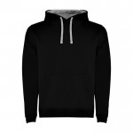 Sudadera de algodón y poliéster 280 g/m2 Roly Direct Urban color gris claro segunda vista