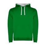 Sudadera de algodón y poliéster 280 g/m2 Roly Direct Urban color verde segunda vista