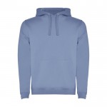 Sudadera de algodón y poliéster 280 g/m2 Roly Direct Urban color azul desteñido segunda vista