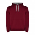 Sudadera de algodón y poliéster 280 g/m2 Roly Direct Urban color burdeos segunda vista