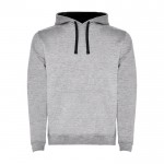 Sudadera de algodón y poliéster 280 g/m2 Roly Direct Urban color gris topo segunda vista
