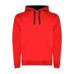 Sudadera de algodón y poliéster 280 g/m2 Roly Direct Urban color rojo oscuro segunda vista