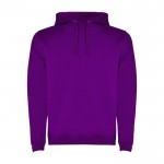 Sudadera de algodón y poliéster 280 g/m2 Roly Direct Urban color morado segunda vista