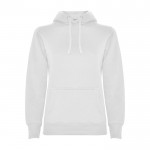 Sudadera de algodón y poliéster slim fit para mujer 280 g/m2 Roly Direct Urban color blanco segunda vista