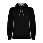 Sudadera de algodón y poliéster slim fit para mujer 280 g/m2 Roly Direct Urban color gris claro segunda vista