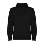Sudadera de algodón y poliéster slim fit para mujer 280 g/m2 Roly Direct Urban color negro segunda vista