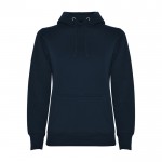 Sudadera de algodón y poliéster slim fit para mujer 280 g/m2 Roly Direct Urban color azul marino segunda vista