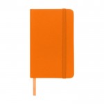 Cuadernos de bolsillo barato en color vivo A6 hojas a rayas Notes color naranja segunda vista frontal