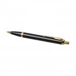 Bolígrafo bicolor con acabados dorados color negro segunda vista
