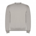 Jersey de algodón y poliéster con puños canalé 280 g/m2 Roly Direct Clasica color gris segunda vista