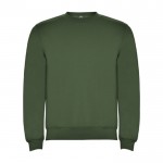 Jersey de algodón y poliéster con puños canalé 280 g/m2 Roly Direct Clasica color verde oscuro segunda vista