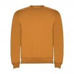 Jersey de algodón y poliéster con puños canalé 280 g/m2 Roly Direct Clasica color amarillo oscuro segunda vista
