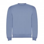 Jersey de algodón y poliéster con puños canalé 280 g/m2 Roly Direct Clasica color azul desteñido segunda vista