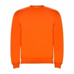 Jersey de algodón y poliéster con puños canalé 280 g/m2 Roly Direct Clasica color naranja segunda vista