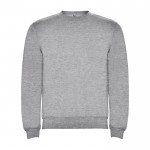 Jersey de algodón y poliéster con puños canalé 280 g/m2 Roly Direct Clasica color gris claro segunda vista