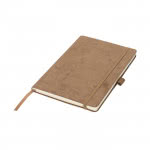 Libreta con portada de ante color marrón