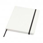 Libreta de tapa dura y papel de piedra A5 hojas a rayas color blanco
