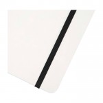 Libreta de tapa dura y papel de piedra A5 hojas a rayas color blanco vista detalle 1
