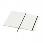 Libreta de tapa dura y papel de piedra A5 hojas a rayas color blanco segunda vista