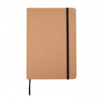 Libreta de tapa dura y papel de piedra A5 hojas a rayas segunda vista frontal
