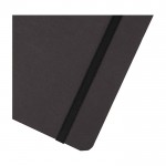 Libreta de tapa dura y papel de piedra A5 hojas a rayas color negro vista detalle 1