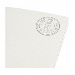 Cuaderno personalizado reciclado color blanco roto vista detalle 1