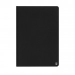 Cuaderno de tapa dura papel impermeable color negro segunda vista frontal